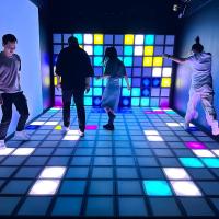 Active Floor Game Room Super Grid 30x30cm Interactive Led Gaming Light Tiles