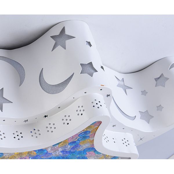 Led Chandelier For Kids Baby Boy Room Lighting Eye Protection moon ceiling light（WH-MA-177)