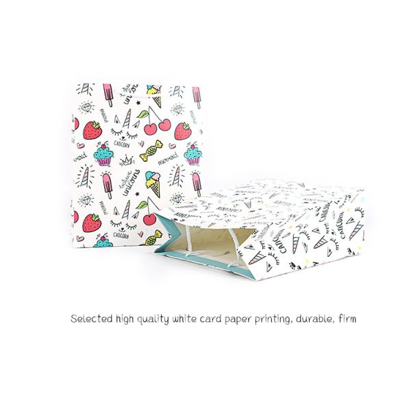 Ultraportable Kraft Paper Christmas Bags