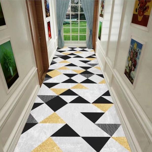 Geometric Abstract Painting Commercial Floor Mat Entrance Corridor Stairway Hotel Mat