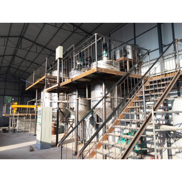 Field Maintenance and Repair Service Small Rapeseed Waste Oil Refining Plant with Babassu Palm Kernel Oil Fractionation