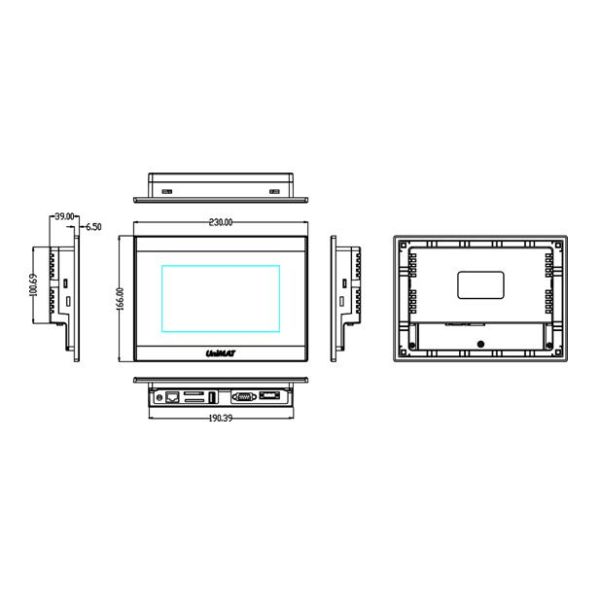 7'' TFT HMI human machine interface system For Industrial Automation