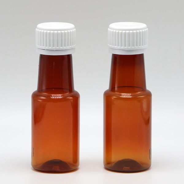 70ml PET Amber Maple Cough Syrup Oral Liquid Bottle Container for Liquid Medicine