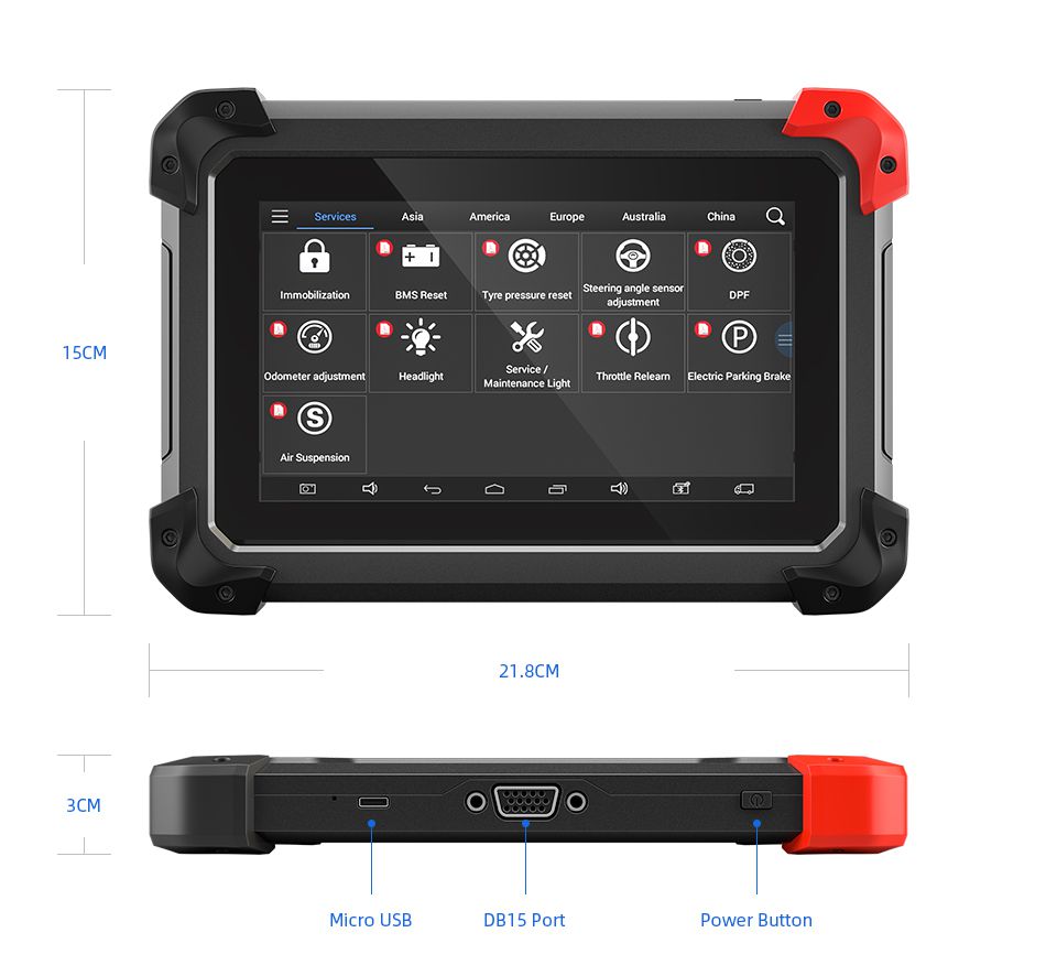 Автодиагностический инструмент XTOOL EZ400 PRO Tablet