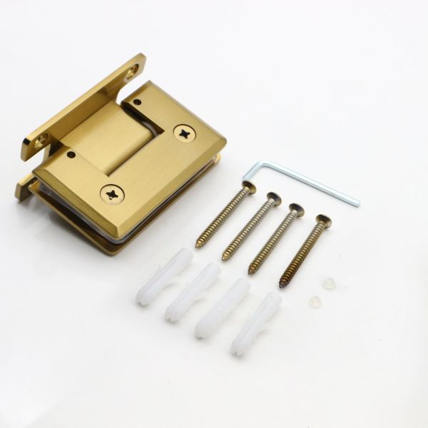 Самозакрывающийся стеклянный занавес 135 для 8 мм стеклянных дверей Сатин стальной двери окна штыки штыки