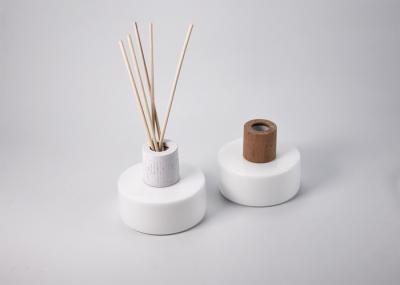 100ml low profile circular opal glass diffuser bottle, 100% recyclable glass, apothecary glass bottles manufacturer