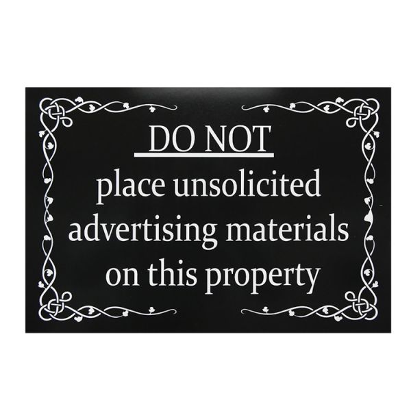 Custom Glarefree Safety PVC Outdoor Signs Black UV Printing 2mm 3mm