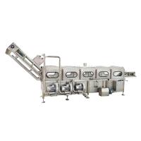 Equipamento de processamento de aço inoxidável da cenoura da máquina da lavagem e de descascamento da cenoura