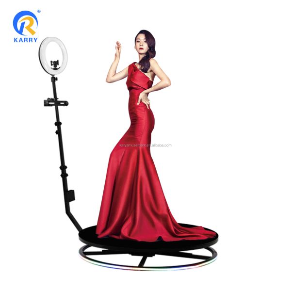 360 Video Photobooth Automatic With Led Ipad Camera Perfect for Events and Parties
