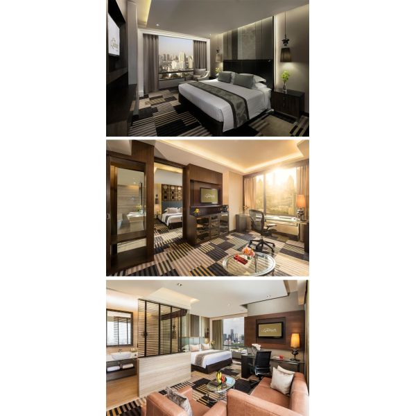 Подгонянная мебель спальни гостеприимства переклейки