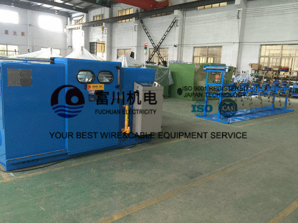 Sky Blue Double Twist Copper Wire Bunching Machine Cable Twisting Machinery