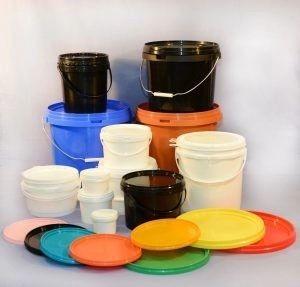 High Chemical Resistance Stackable 1~25 Litre Plastic Bucket With Lid