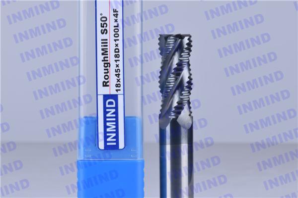 Highly Polished Solid Carbide Roughing End Mills For Steel / Cast Iron / Stainless Steel