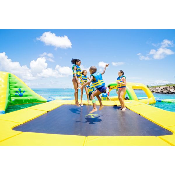 Полоса препятствий воды Вибит изготовленного на заказ парка Аква леса большая раздувная для озера