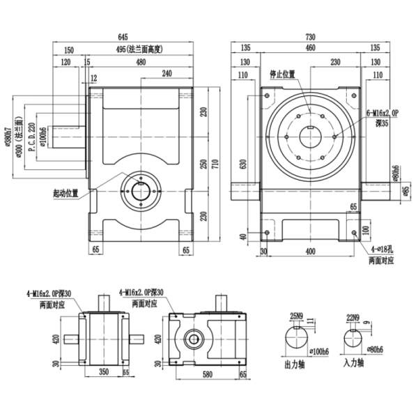Standard Cam Indexers In Automation Fixed With Shaft Flange Type Design For Enhanced Rigidity And High Precision