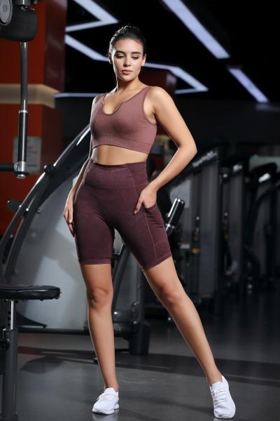 Soutiens épais épaule courroies soutien-gorge de sport de yoga pour le gymnase et les vêtements de rue