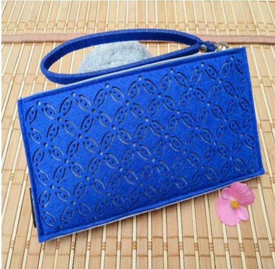 factory price high quality lovely felt coin wallet/coin purse