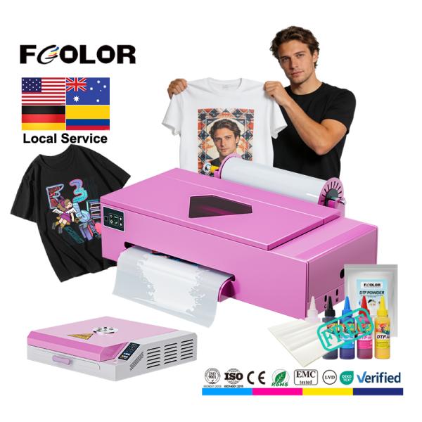 FCOLOR A3 DTF Printer 13 Inch Roll To Roll T Shirt Printing Machine For Small Business