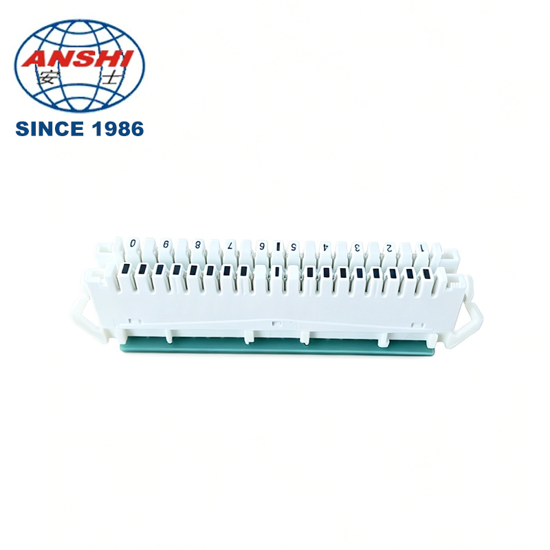 10 Pair 20 Pole LSA-PLUS Module PCB Terminal Telephone Connector XL-011L ABS Back Profile Mount Plugboard Telecom Parts