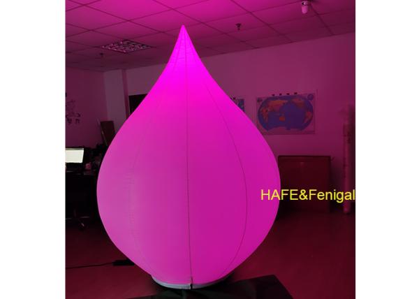 2.3 mètres de haut Lotus RGB gonflable LED Ballon lumière pour les salles d'exposition