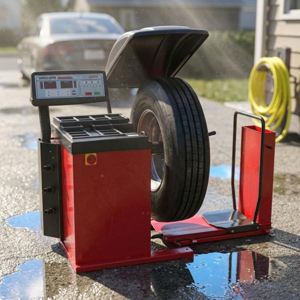 1200mm 550W 13 - 24 Bus Wheel Balancer Machine Vehicle Service Equipment