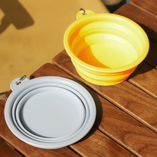 Силиконовые складываемые собачьи миски Бес BPA портативные складываемые путевые миски для домашних животных, кошек, еды, воды, кормления, тарелки для кемпинга