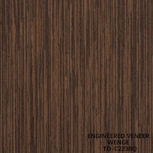 Engineered Wood Veneer Slice Cut Wenge Quarter Grain Good Price For Hotel Decoration 3200mm TD-678Q/1403Q/2238Q
