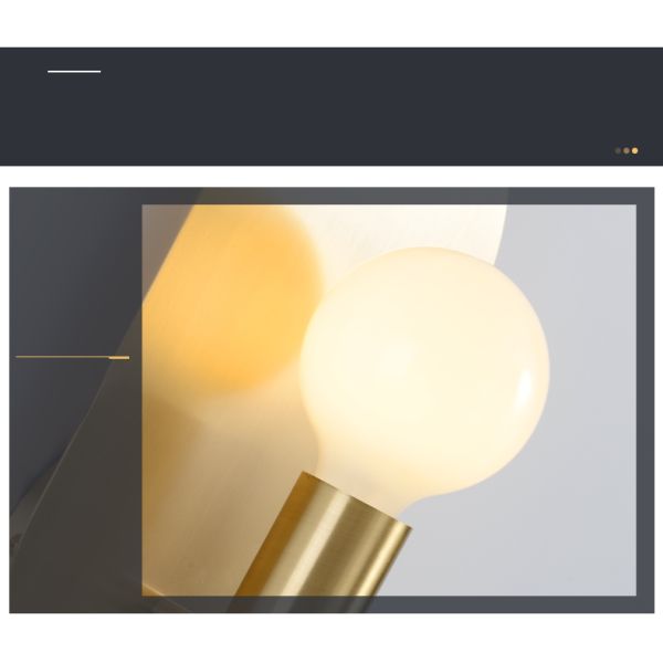Modern Wall Lamp Stylish Brass Gold E27 For Living Dining Room brass wall lamp(WH-OR-228)