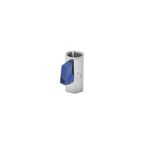 Mini-valve à bille en acier inoxydable avec structure flottante durable et finition miroir