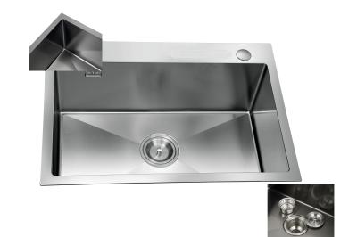 Apartment Matte Black Kitchen Sink Stainless Steel Mounting Hardware Included Perfect for Compact Spaces