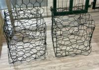 Baixo fio Mesh For River Bank do fio 2.4mm 80x100mm Gabion do carbono
