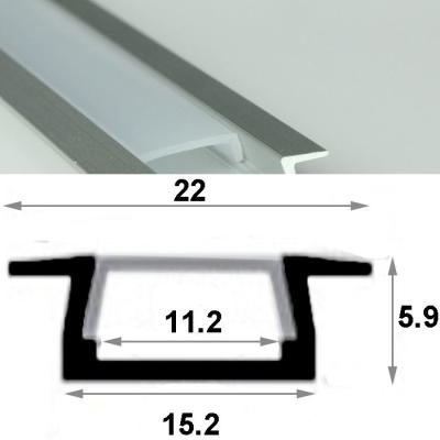 8-10mm width PCB aluminum profile 3528 5050 5630 strip light U shape Al channel