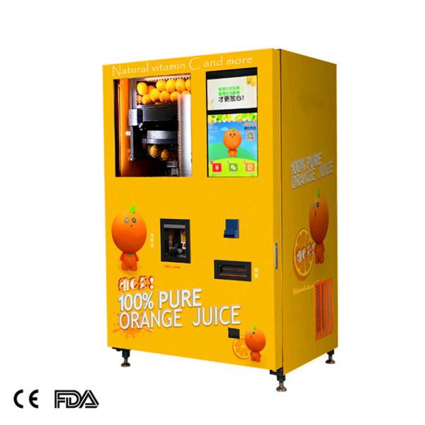 Fresh Orange Juice Vending Machines with Unique Extrusion System for Maximum Safety and Hygiene