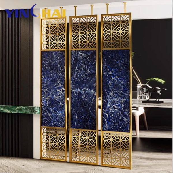 Modern Decorative Metal Room Divider Rust Resistance Customization For Home Entrance