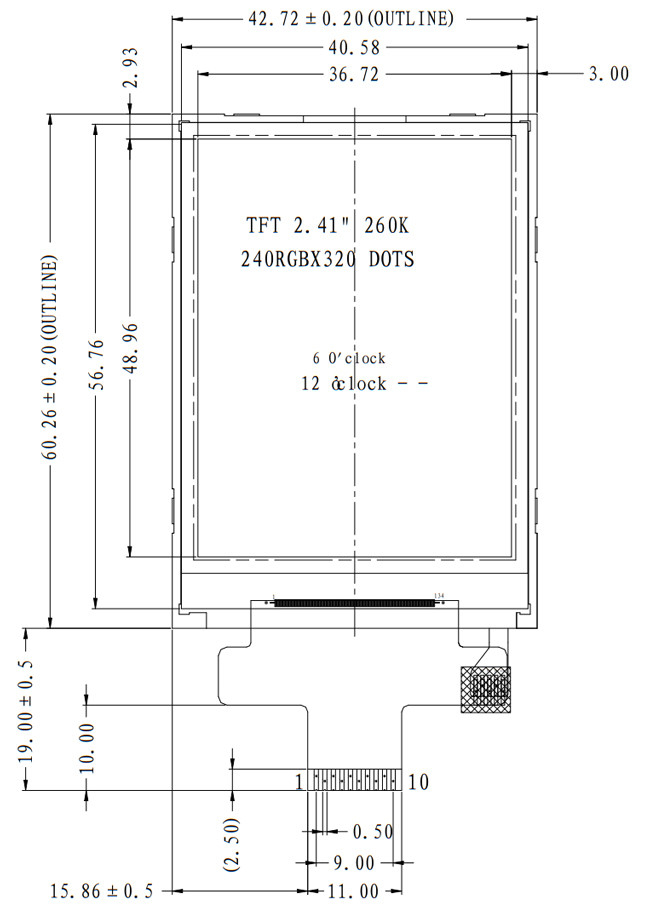 240x320 TFT LCD дисплей 2,4 дюйма, QVGA TFT LCD дисплей, SPI MCU 2,4 дюйма TFT LCD