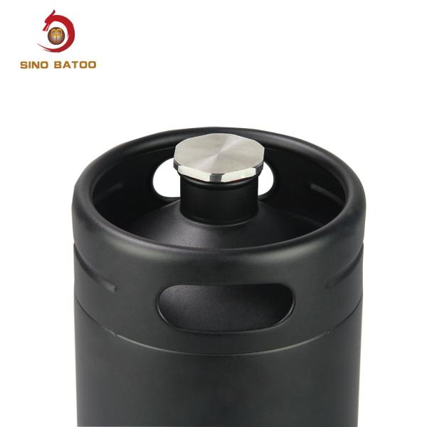 CO2 Mini Keg Dispenser da fermentação de casa 64oz, distribuidor do rosnador de Matte Black Coated Mini Keg