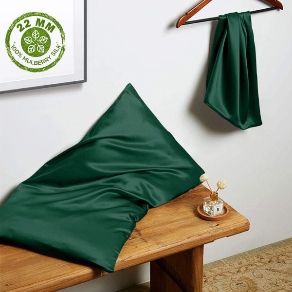 22mm 25mm Silk Pillowcase Gift Set With Gift Box Plain Dyed