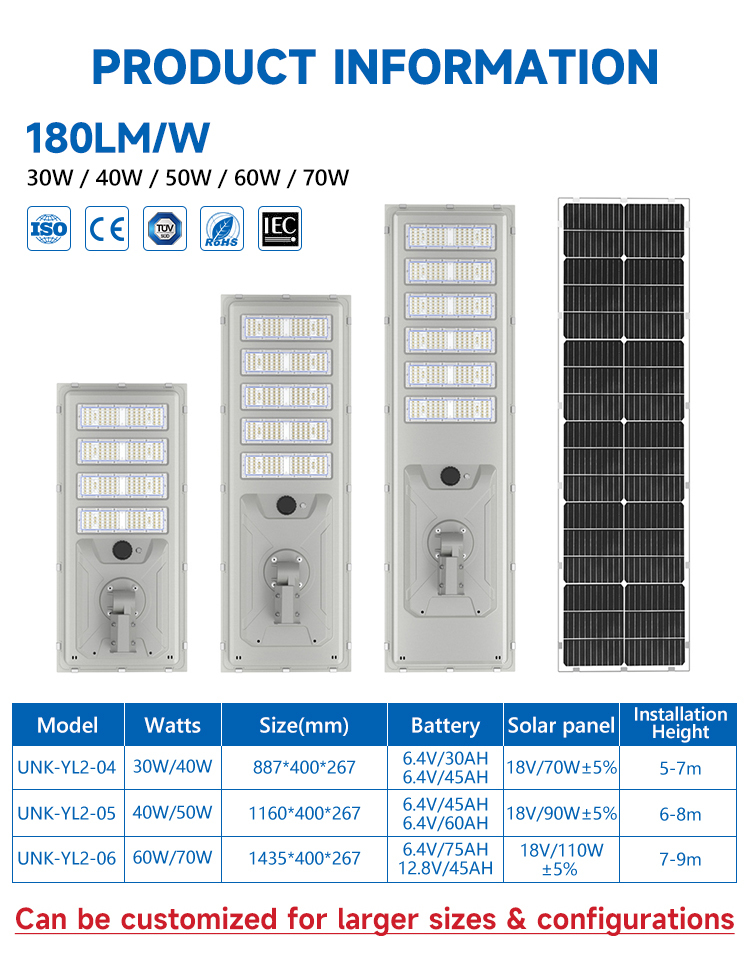 Smart Remote Control All-in-One Solar Street Light MPPT Controller Dusk to Dawn