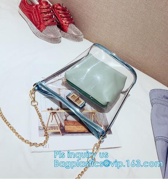 waterproof promotional clear tote pvc handle shopping bag, PVC mat waterproof reusable tote shopping bags, summer soft p