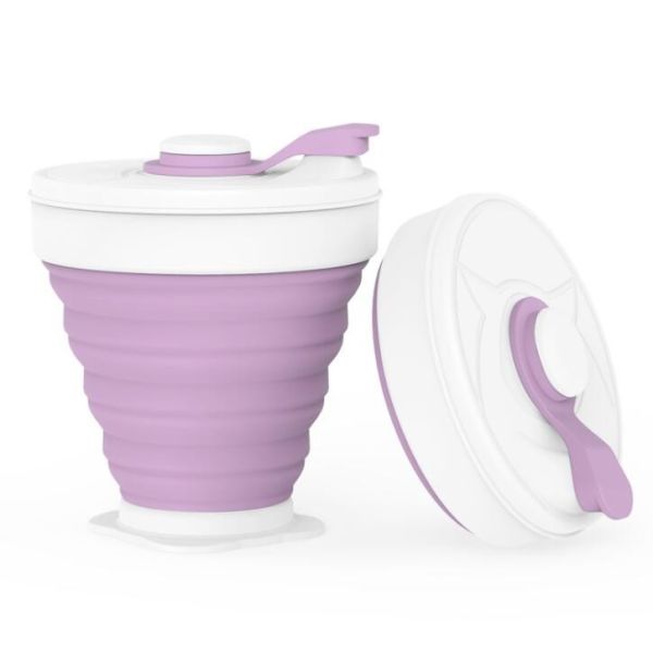 Travel Silicone Collapsible Coffee Cup Food Grade Material For Camping Hiking