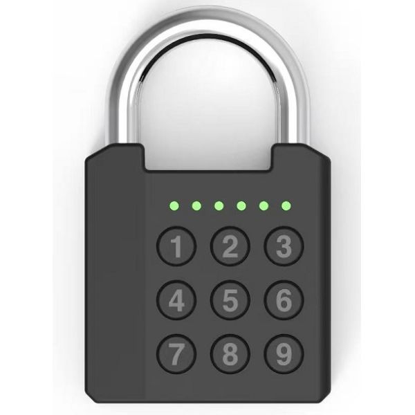 IP67 Waterproof Eco-Friendly Security Smart Fingerprint Padlock Zinc Alloy+ABS for Fingerprint Password with 20 Fingerprints