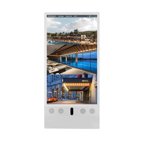 Semi Door 43 Inch Outdoor Movable Totem Battery Powered Lcd Digital Signage 1500 Nits
