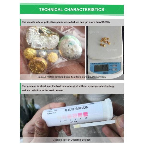 High Metal Recovery Precious Metal Extraction Machine for Refining Gold Palladium Platinum