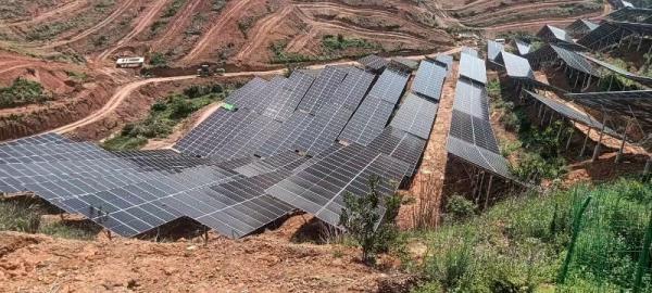 High Clearance Solar Panel Ground Mounting Systems Easy Installation 0-60 Degrees Tilt Angle Up To 1.2m Ground Clearance