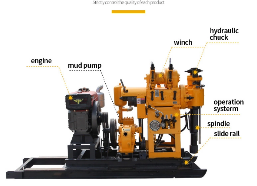 машина буровой установки утеса 15KW двигателя дизеля 200M гидравлическая хорошая