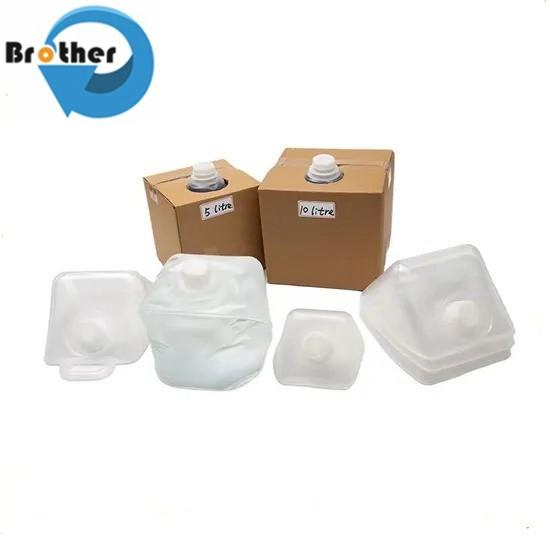 Collapsible Plastic Cubitainers for Laboratory Disposables 5L 10L LDPE Ultrasound Gel Cubitainer for Storage