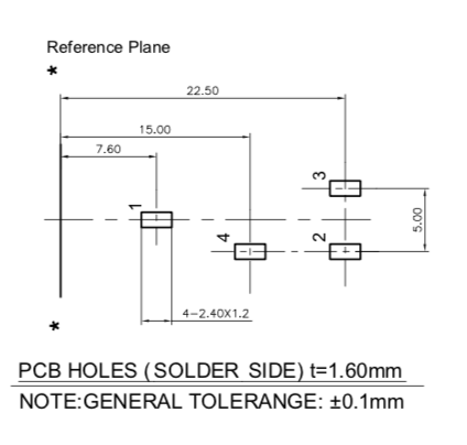 4 pin 6.35mm Stereo Headphone Jack , Female Plug Socket For DJ Headphones
