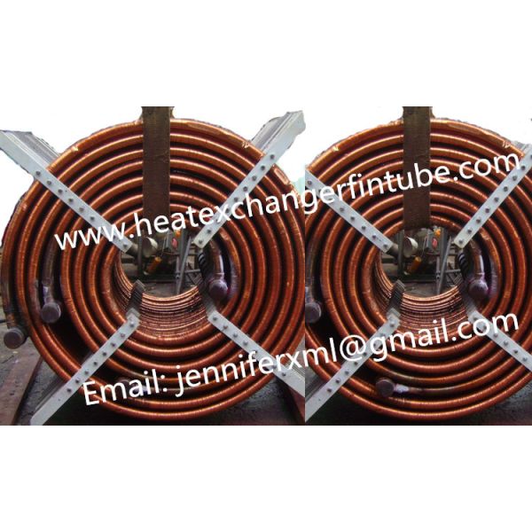 11FPI Extruded Fin Tube Machine , SB111 C12200 Extrusion Copper HIGH Fin Heating Coils