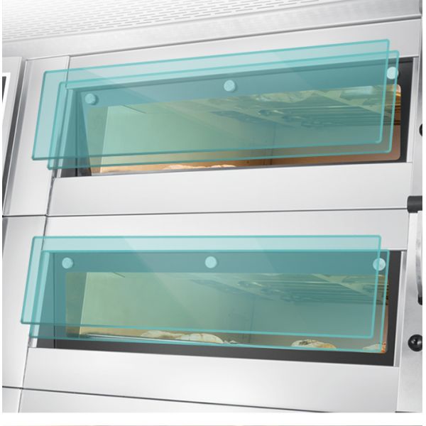 PID Commercial Bakery Kitchen Equipment 2 Layer 4 Trays Electric Oven Plus Proofer