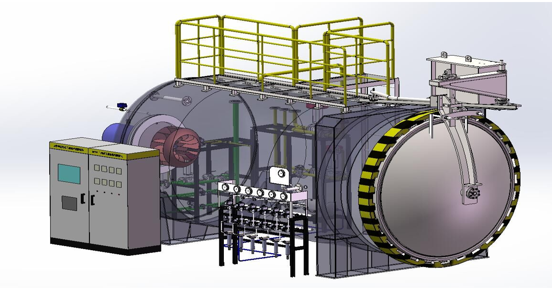 КЭ Марк машины автоклава автоклава волокна углерода 1000ММ *1500ММ промышленный